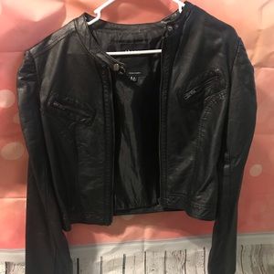 Faux leather jacket